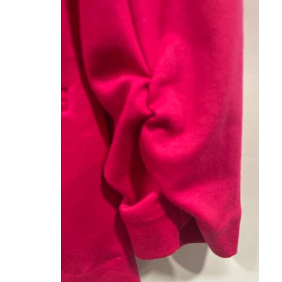 Christian Siriano New York Hot Pink Women Blazer One Button Closure Pockets Sz L - Picture 4 of 7